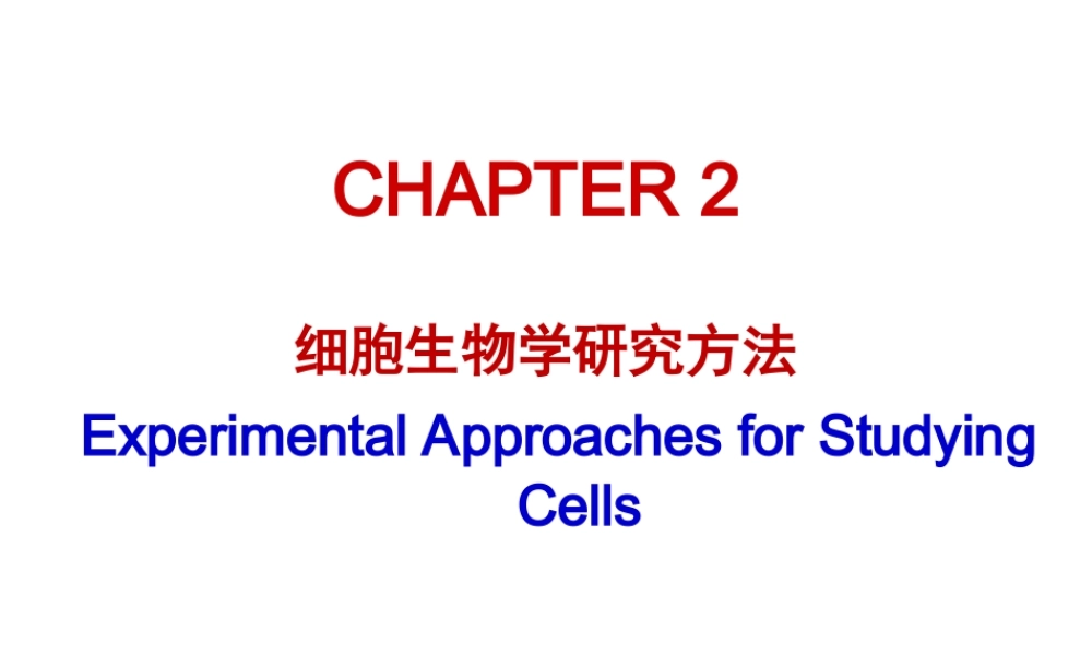 ru-第2章 细胞生物学研究方法 20170925(1)(1).ppt