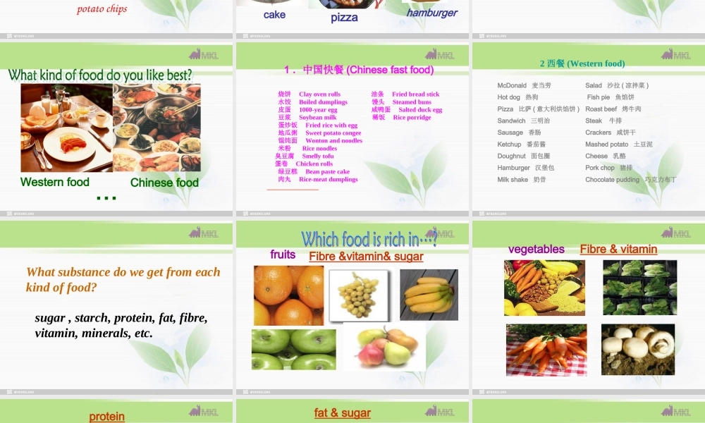 必修三 2.3《Unit 2 Healthy eating》课件（新课标人教版－必修3）.ppt