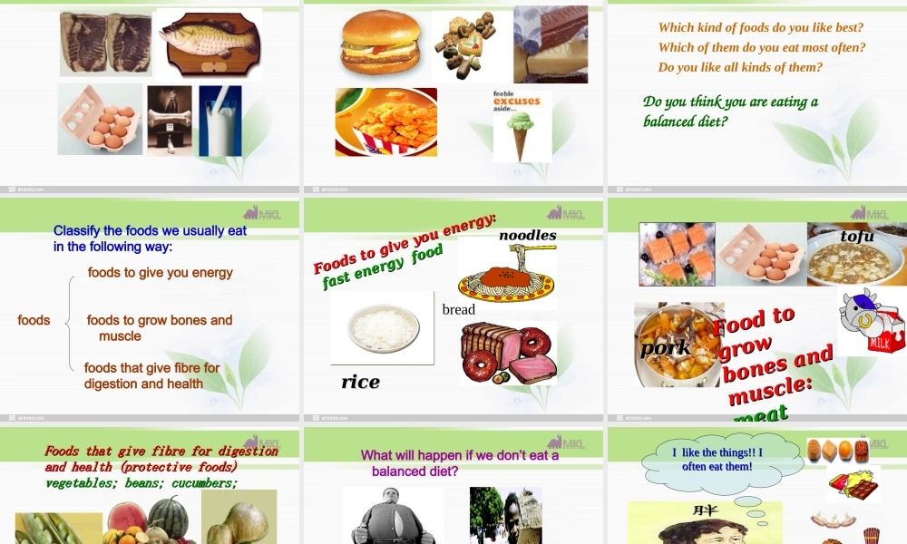 必修三 2.3《Unit 2 Healthy eating》课件（新课标人教版－必修3）.ppt