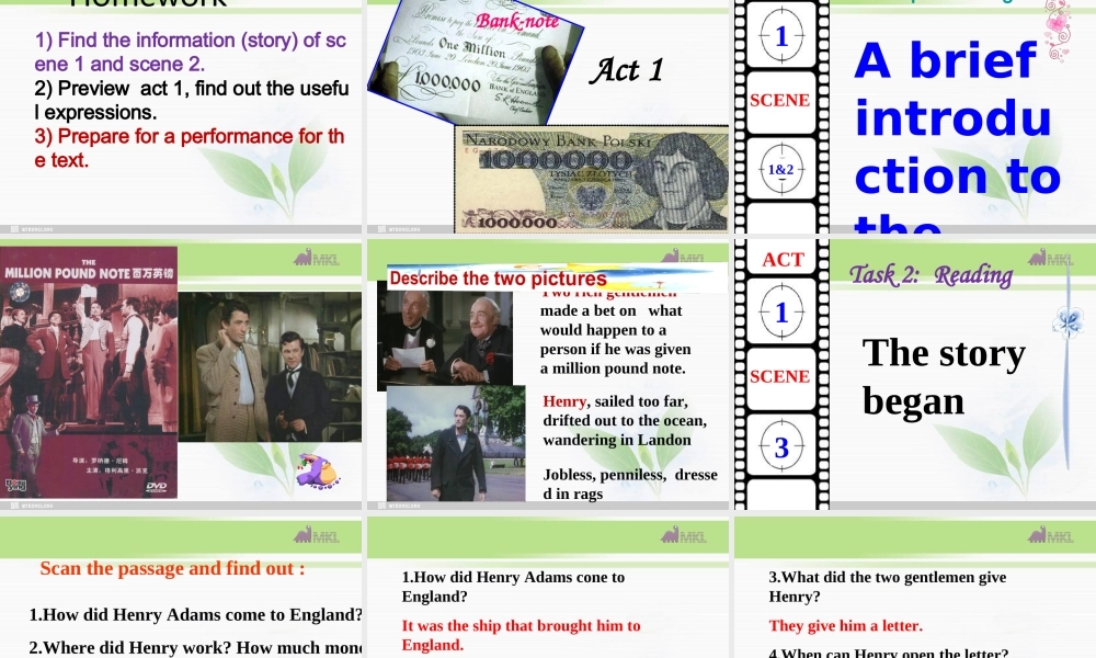 必修三 3.4《Unit 3 the million pound bank-note2》（共36页）.ppt