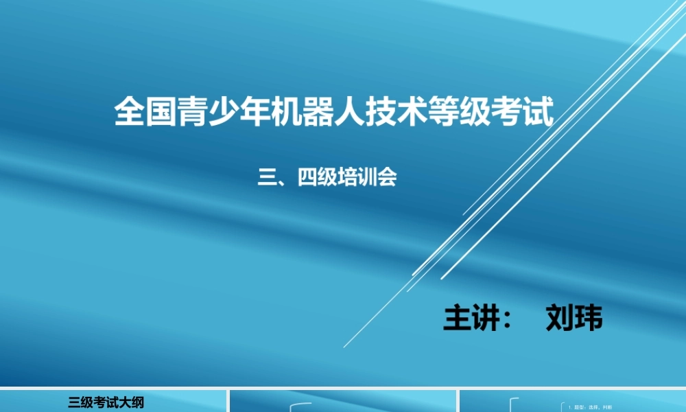 等级考试三级、四级.pptx