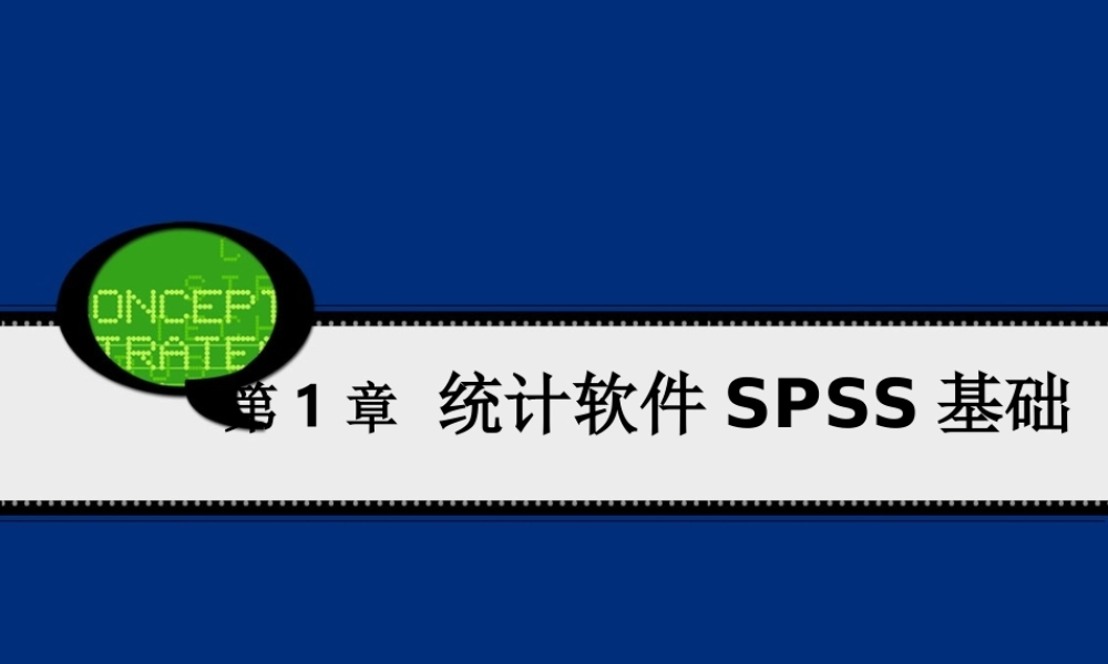 第1章 统计软件SPSS基础.ppt
