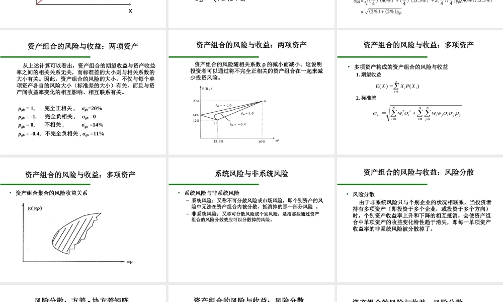 第7章 风险 收益与资本市场理论.ppt