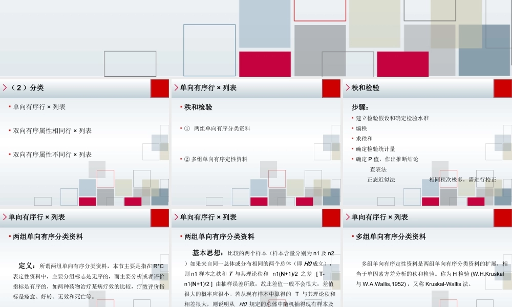 第8章 有序定性资料统计推断.ppt