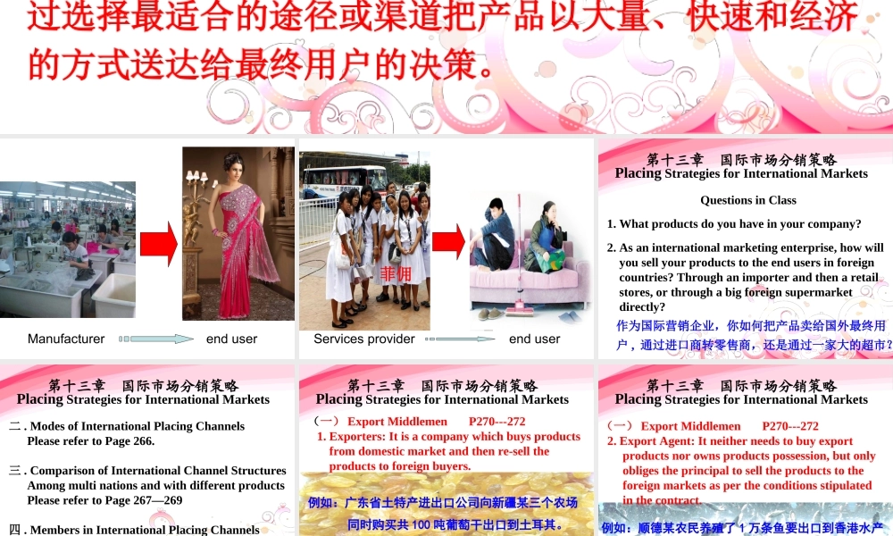 第13章 分销策略 课件及选做作业.ppt