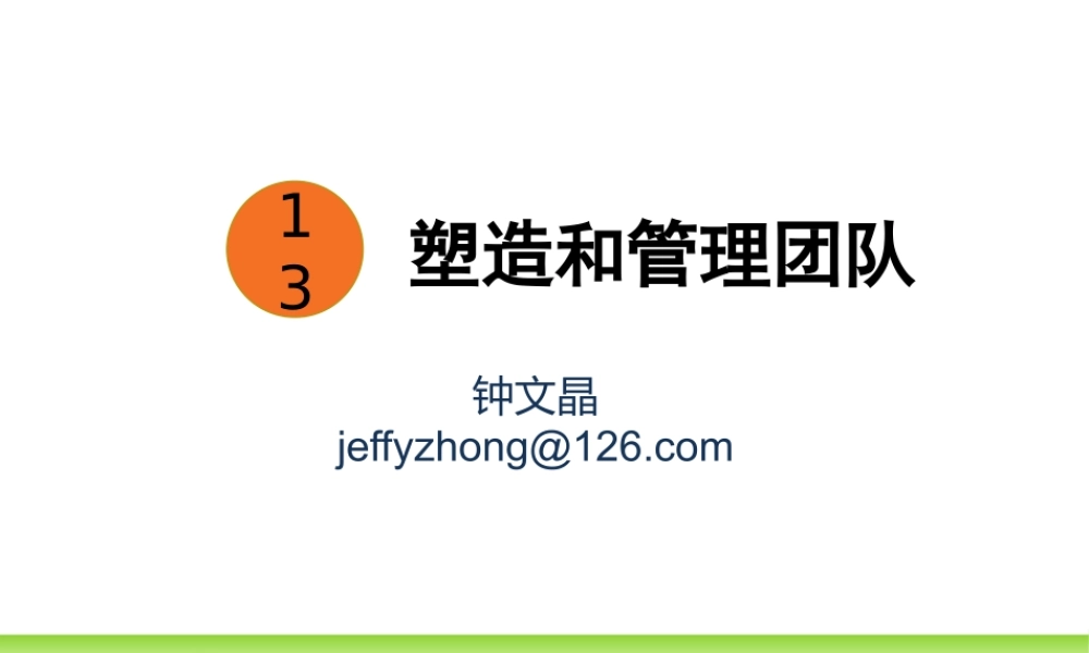 第13章塑造和团队管理zwj.pptx