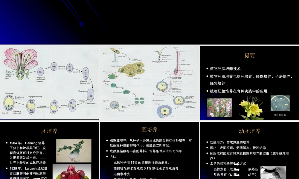 第14章 植物胚胎培养 姜蒙蒙(1).ppt