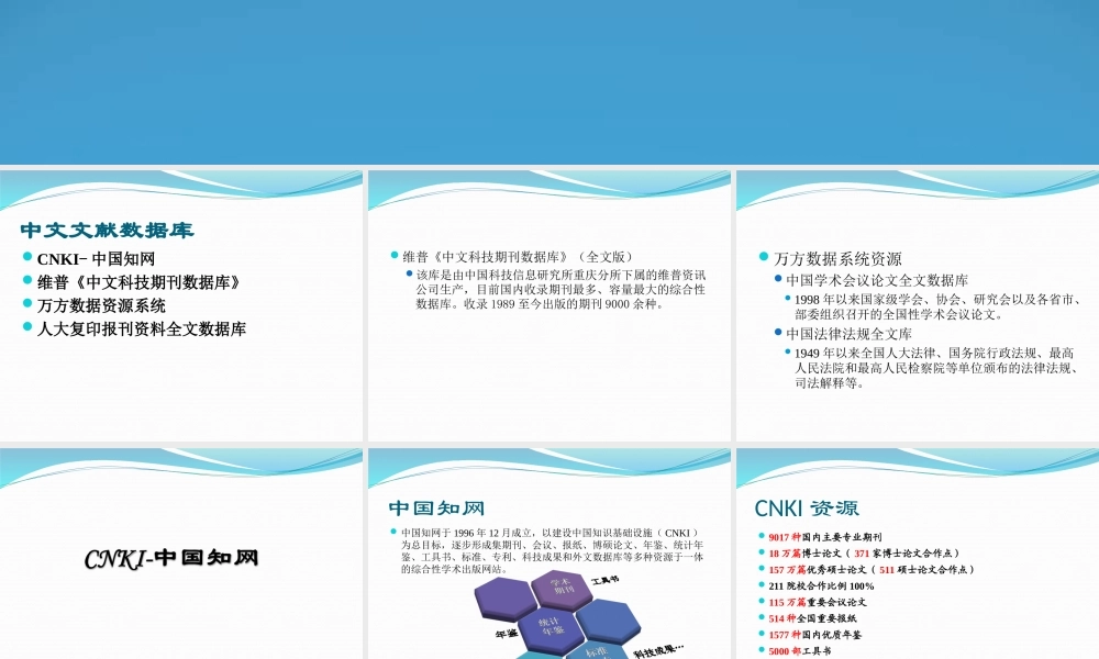 第二章 中文文献数据库.ppt