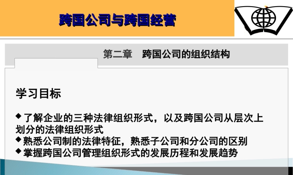 第三章 跨国公司的组织结构.ppt