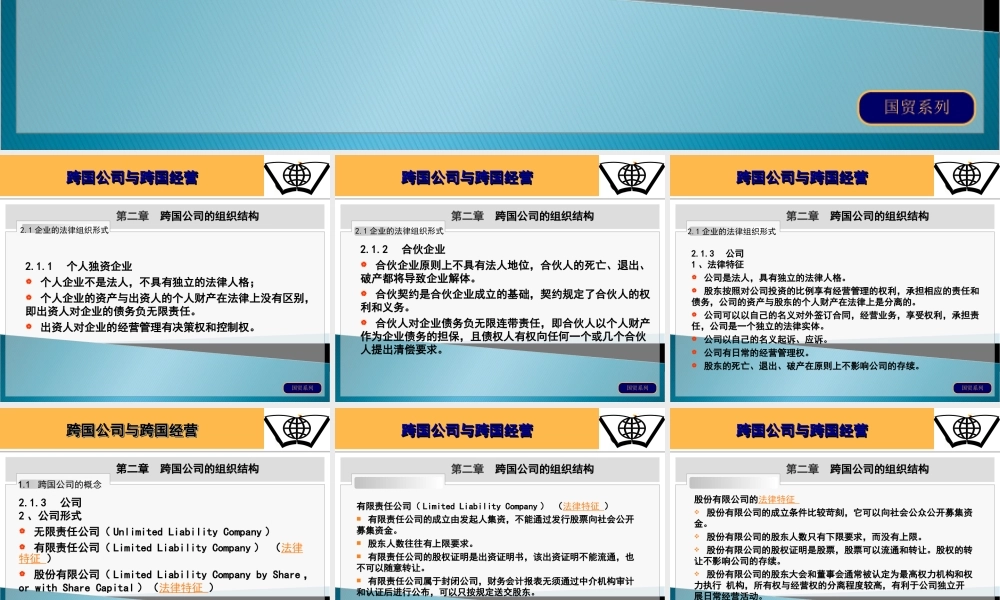 第三章 跨国公司的组织结构.ppt