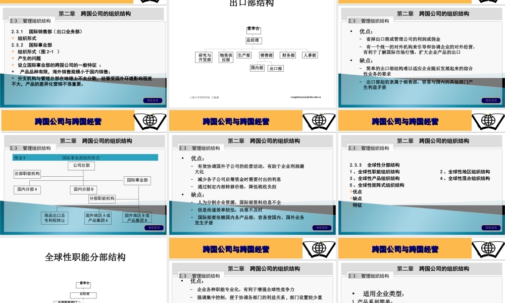 第三章 跨国公司的组织结构.ppt