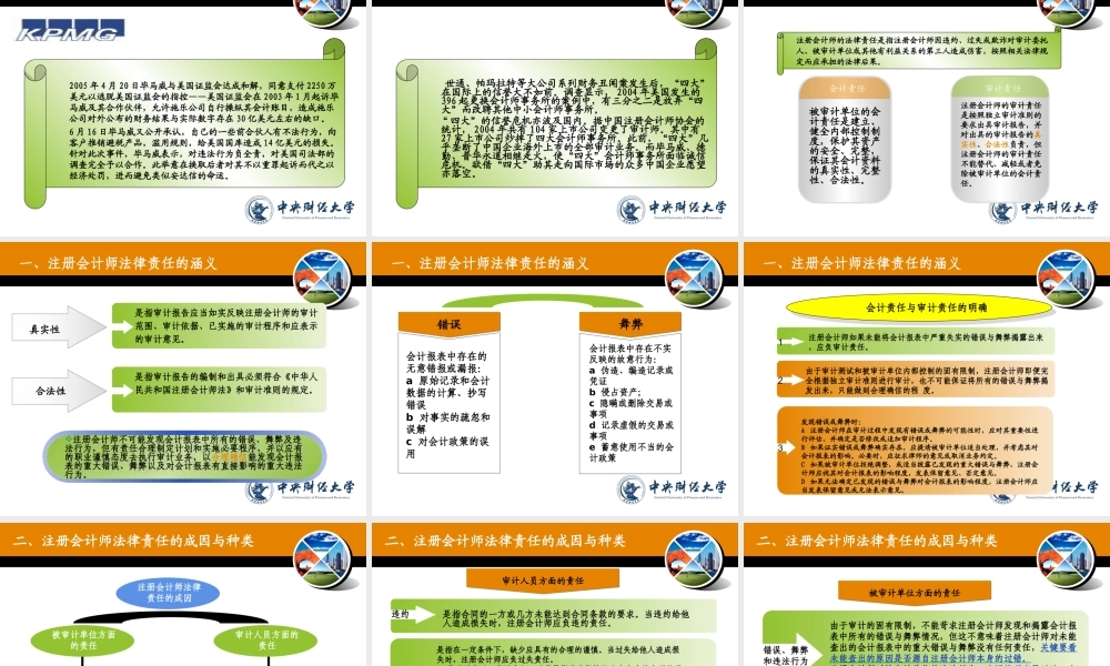 第三章 注册会计师执业准则体系与法律责任（42）.ppt
