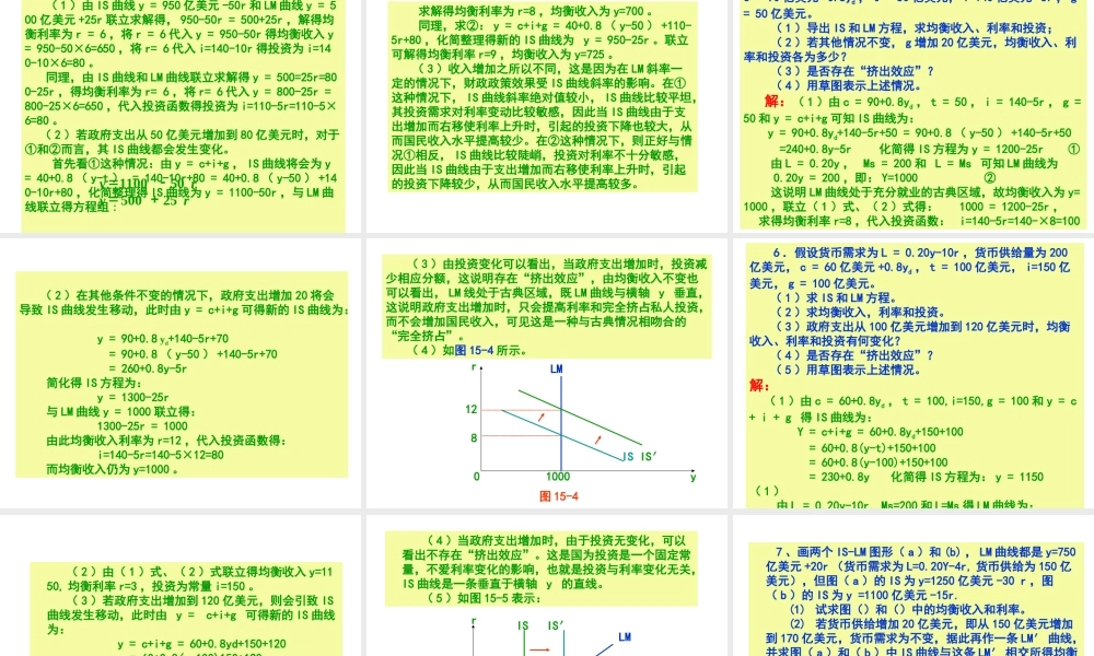 第十五章：宏观经济政策分析.ppt