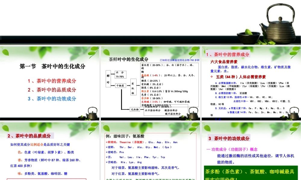 第五章 茶叶的生化成分及保健作用.ppt