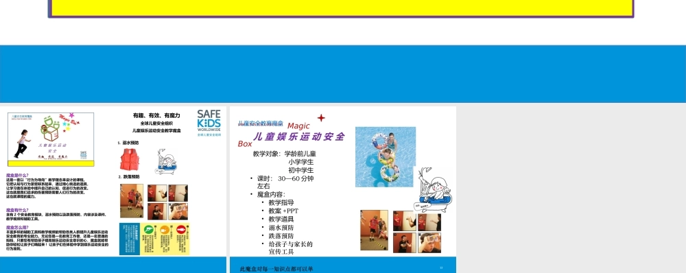 儿童安全教育魔盒-娱乐运动安全.pptx