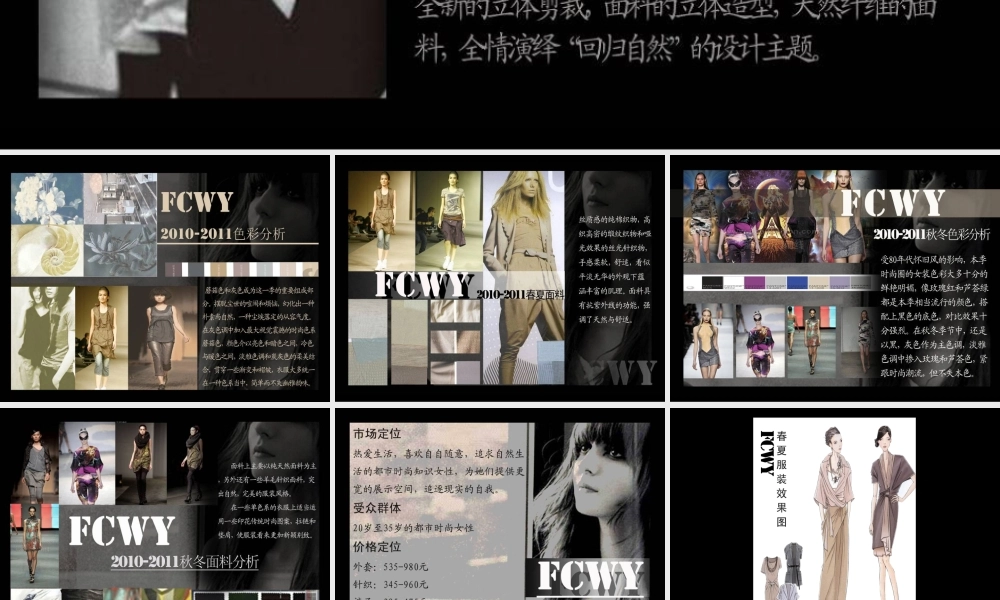 服装商品企划作业模板.ppt