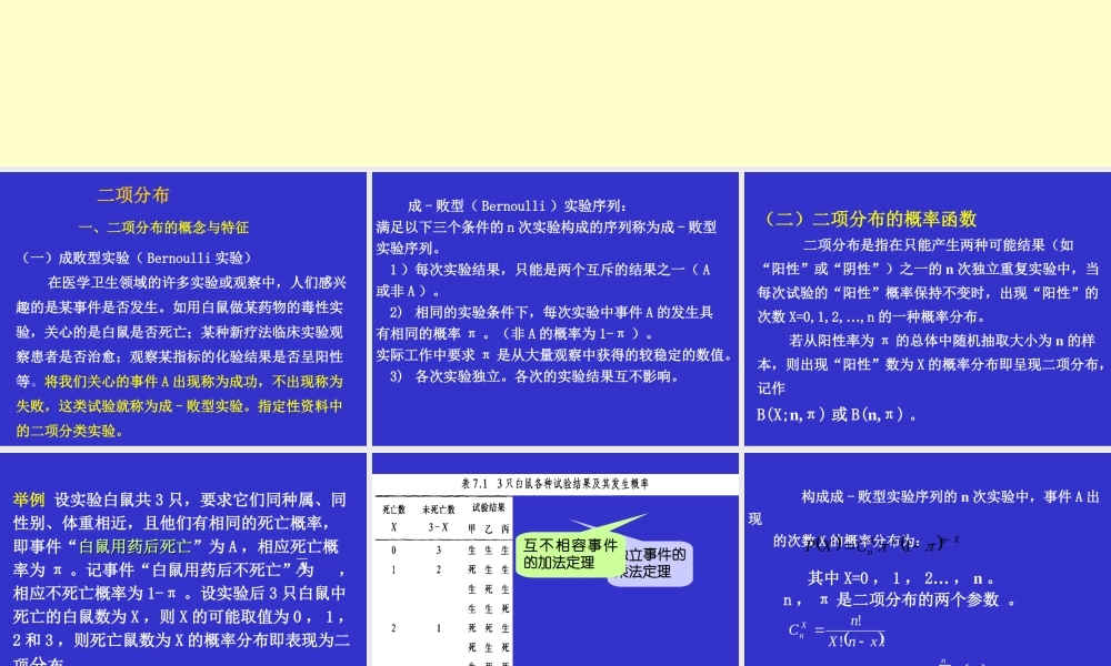 复件 二项分布poission分布（8）(1).ppt
