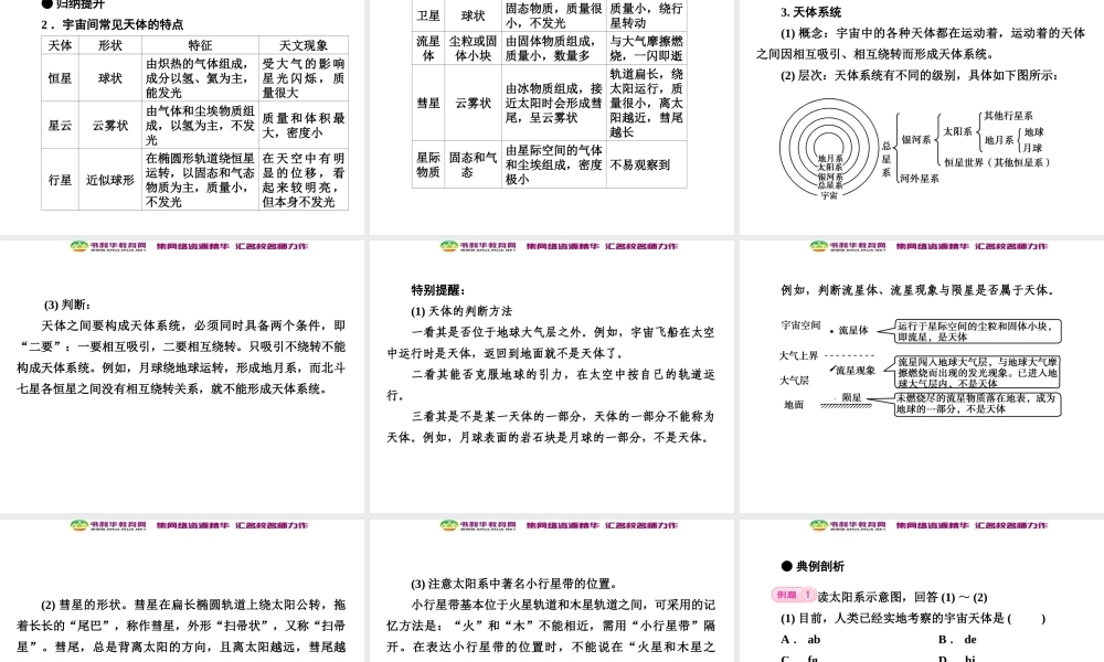 高中地理 第1单元 第1节 地球的宇宙环境课件 湘教版必修1.ppt