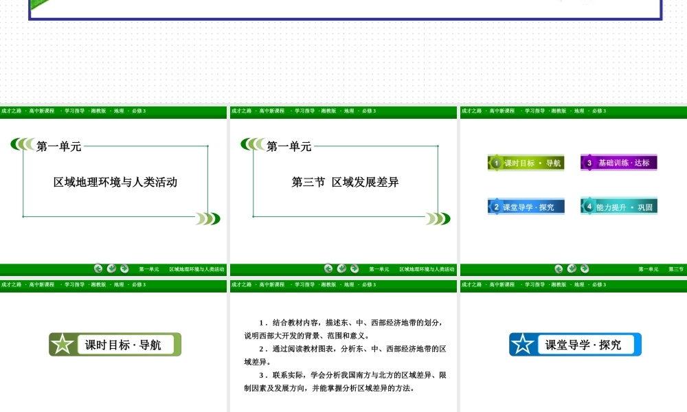 高中地理（湘教版 必修3）课件：第1单元 第3节 .ppt
