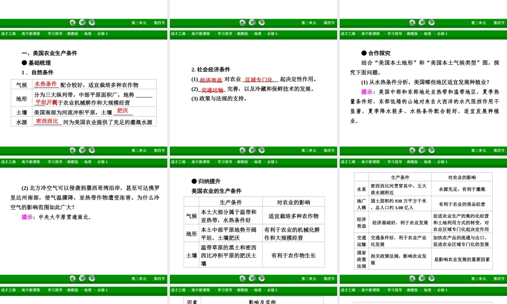 高中地理（湘教版 必修3）课件：第2单元 第4节 .ppt