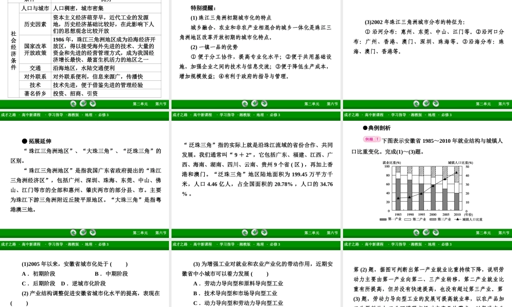 高中地理（湘教版 必修3）课件：第2单元 第6节 .ppt