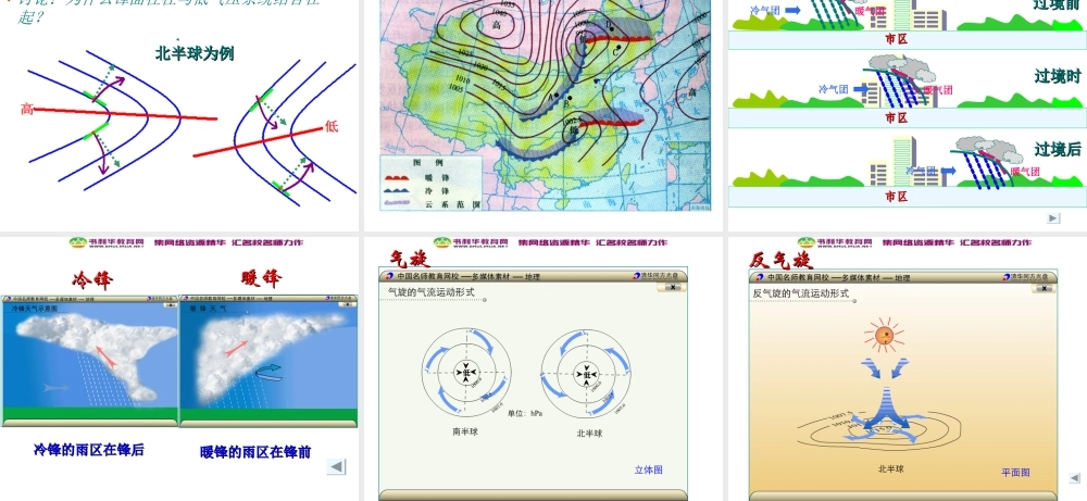 高中地理《常见的天气系列》课件 湘教版必修1.ppt