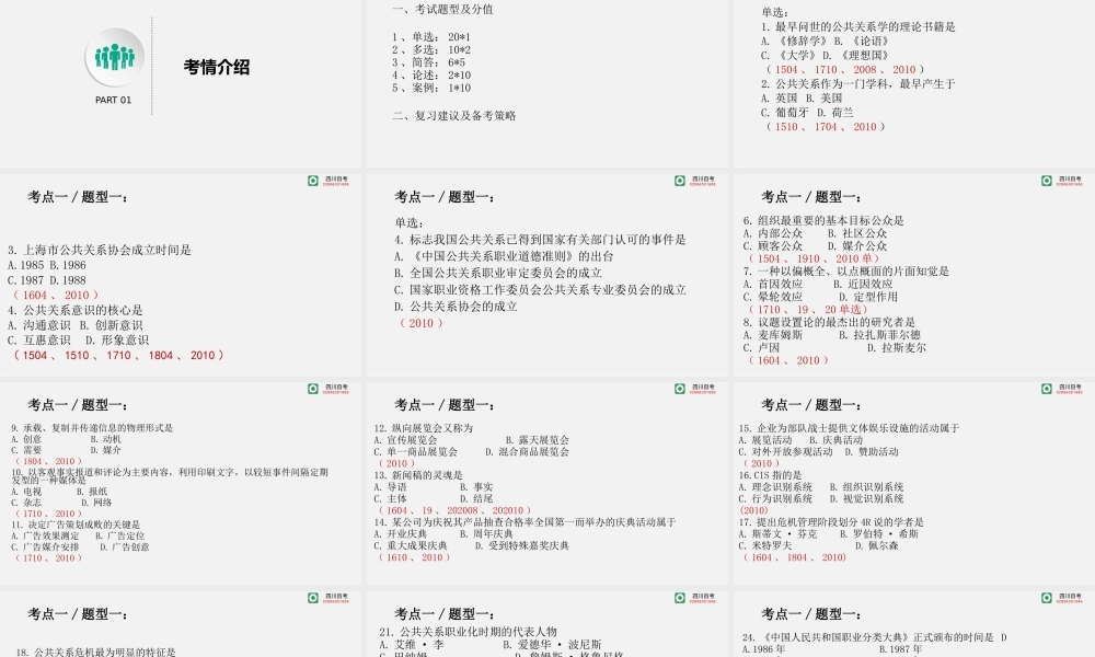 公共关系学高频考点串讲.pptx