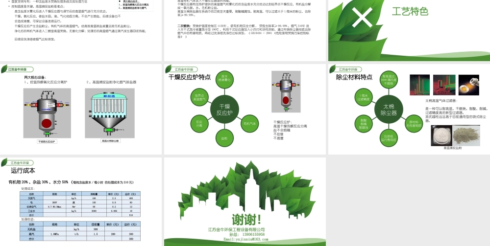 江苏金牛 高含盐废水焚烧演讲.pptx