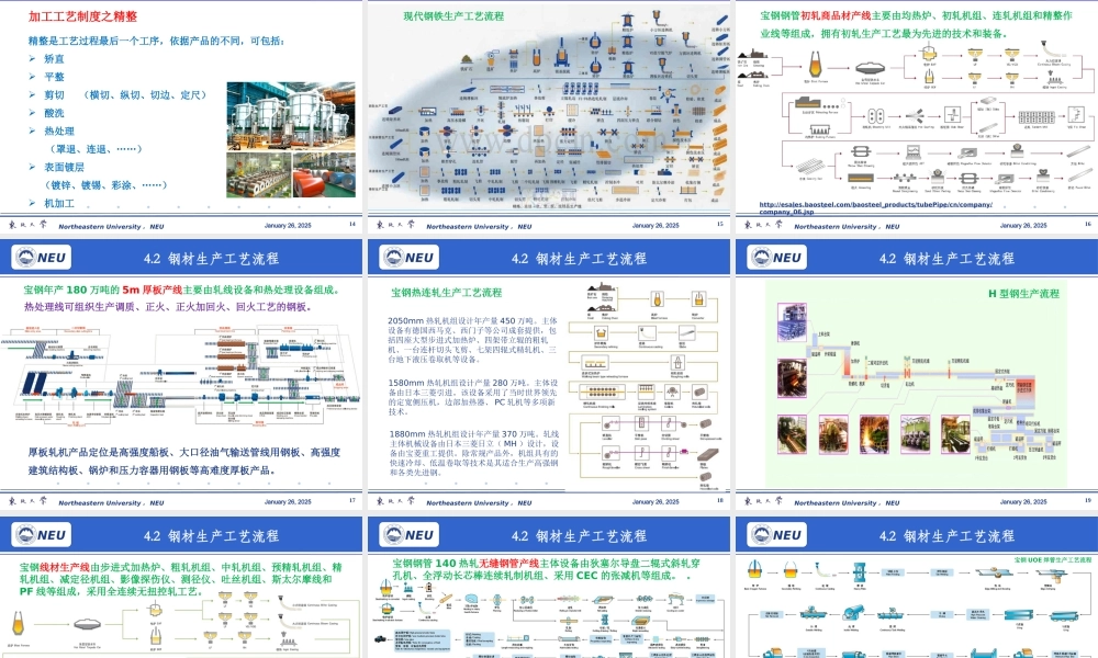 金属压力加工车间设计04 生产工艺流程.pptx