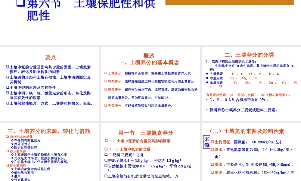 李成亮07第七章土壤养分.ppt