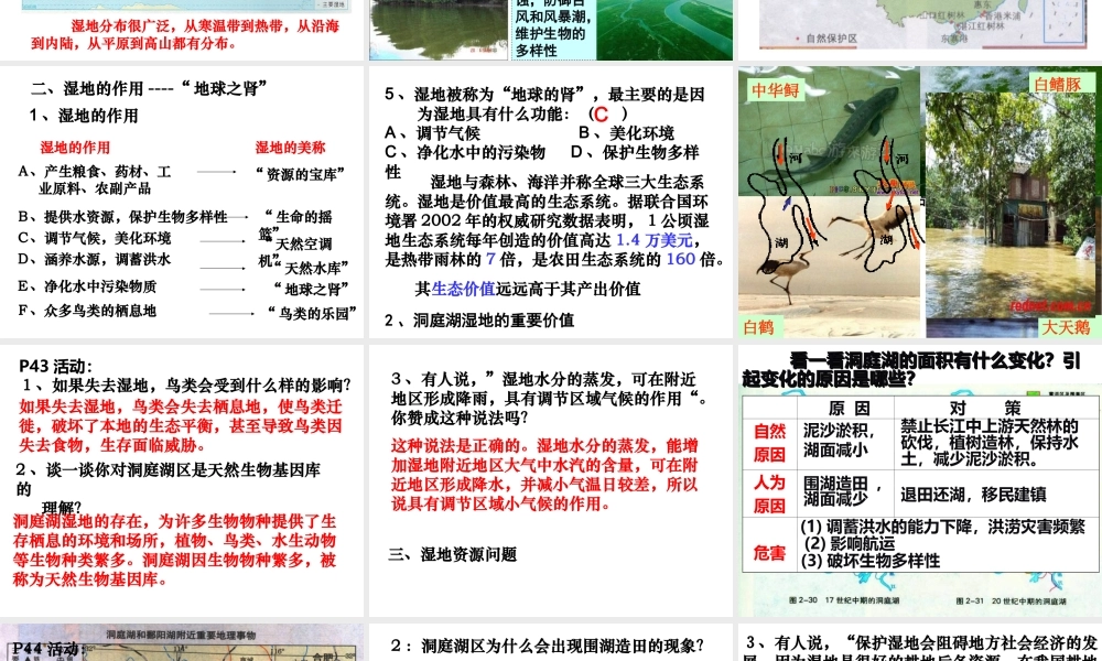 湿地资源的开发与保护 课件.ppt