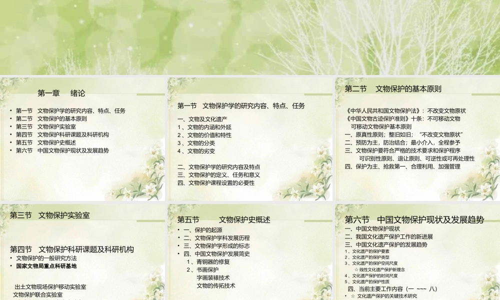 文物保护学概论2014（三）.ppt