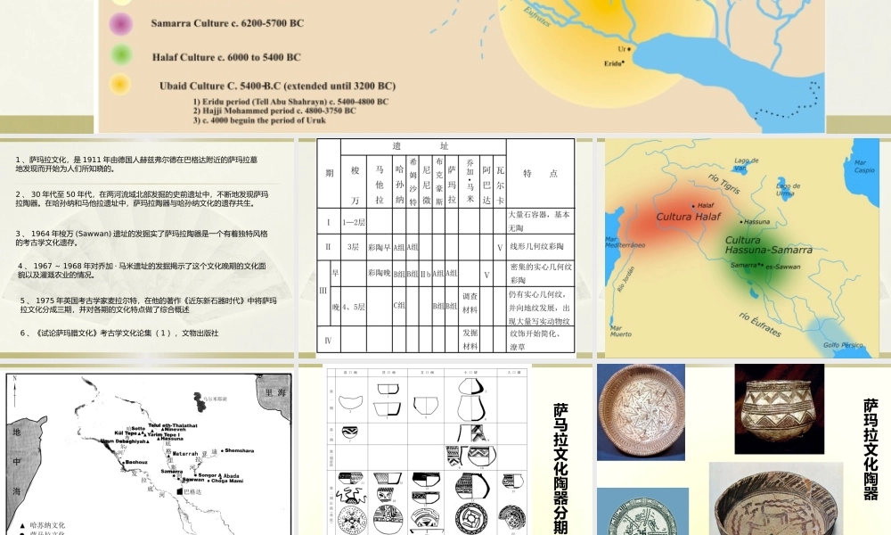 西亚考古（七）萨玛拉文化.pptx