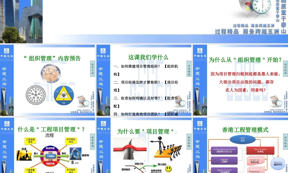 总承包管理课件(项目与组织管理).ppt