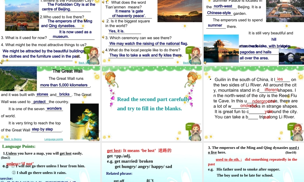 9B Unit3 Reading Welcome to Beijing课件.ppt