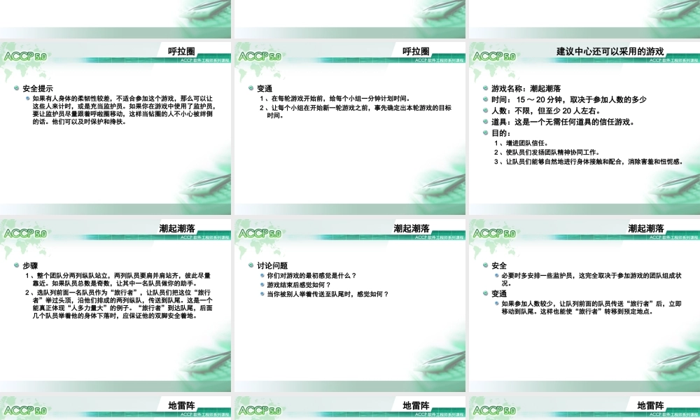 可选训练1_入职培训系列之五：户外拓展训练V1.0.ppt