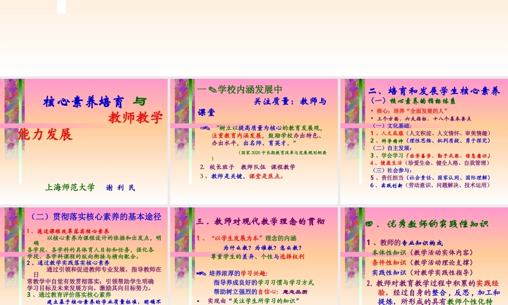 核心素养与能力发展 (2018.7.20苏州）(1)-谢利民.ppt