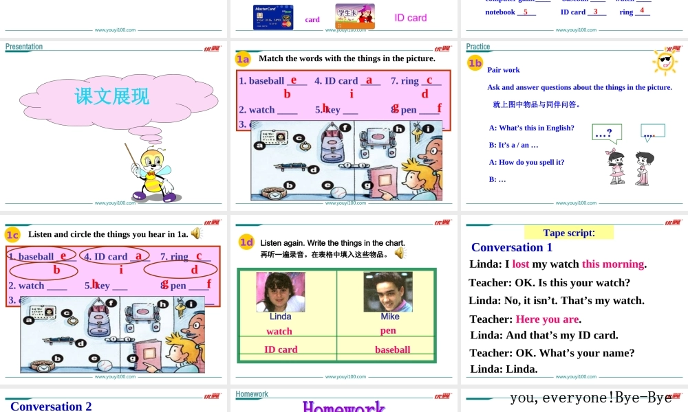 3. Unit 3 B (1a-1e).ppt