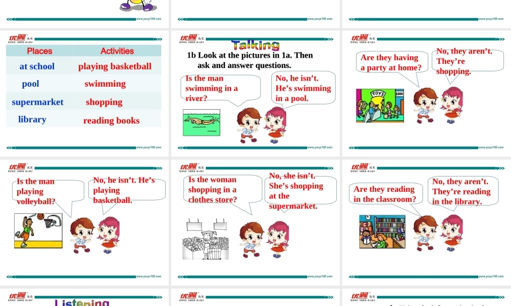 学练优七英下Unit 6 Section B 第一课时.ppt