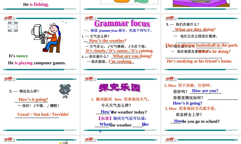 学练优七英下Unit 7 Section A 第二课时.ppt