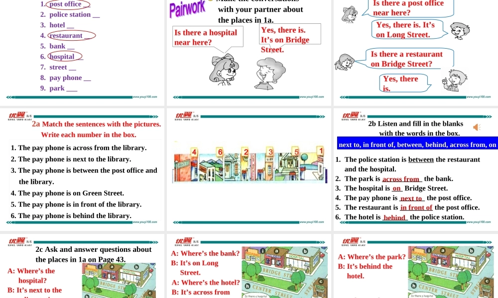 学练优七英下Unit 8 Section A 第一课时.ppt