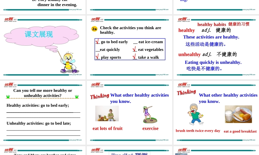 学练优七英下Unit 2 Section B 第二课时.ppt