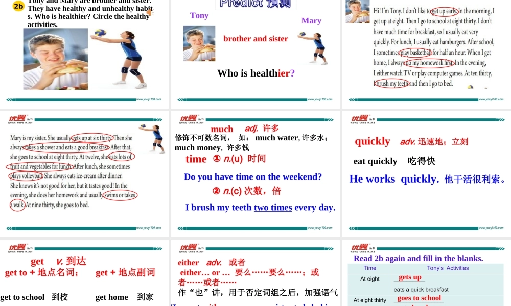 学练优七英下Unit 2 Section B 第二课时.ppt