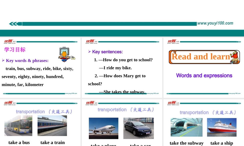 学练优七英下Unit 3 Section A 第一课时.ppt