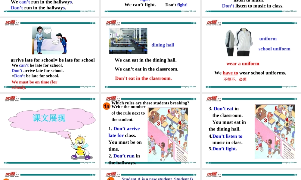 学练优七英下Unit 4 Section A 第一课时.ppt