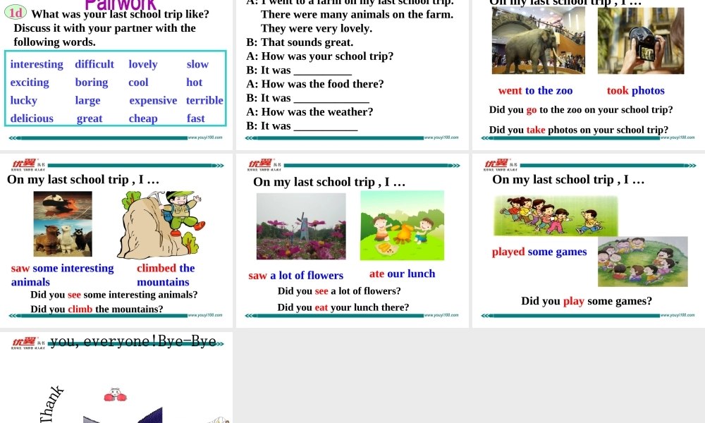 学练优七英下Unit 11 Section B 第一课时.ppt