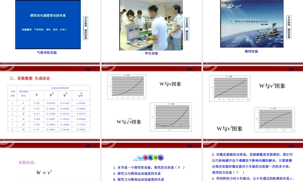 _6实验：探究功与速度变化的关系.ppt