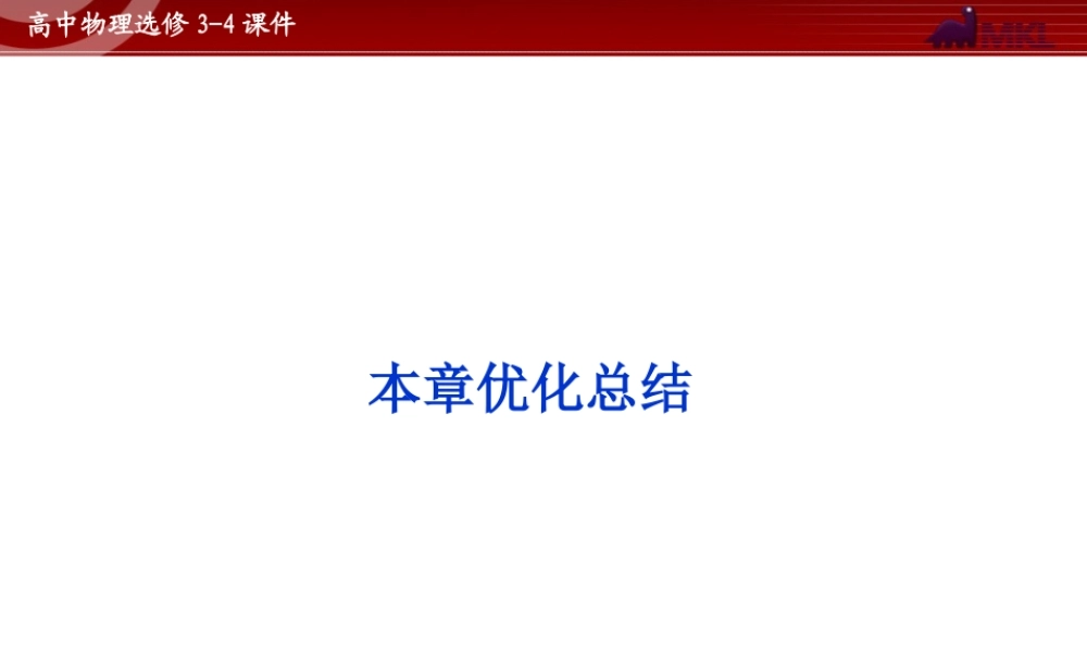 高中物理 第15章 本章优化总结课件 新人教版选修3-4.ppt