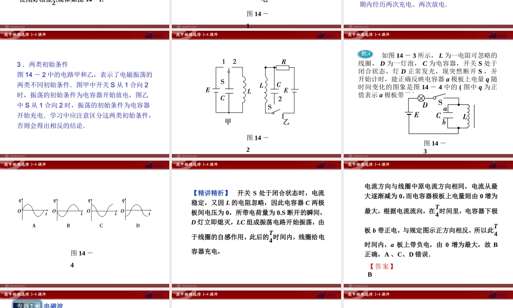 高中物理 第14章 本章优化总结课件 新人教版选修3-4.ppt