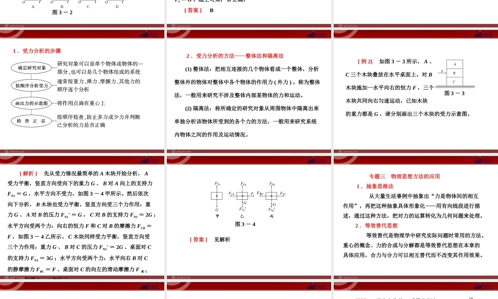 第3章 章末小结 知识整合与阶段检测.ppt